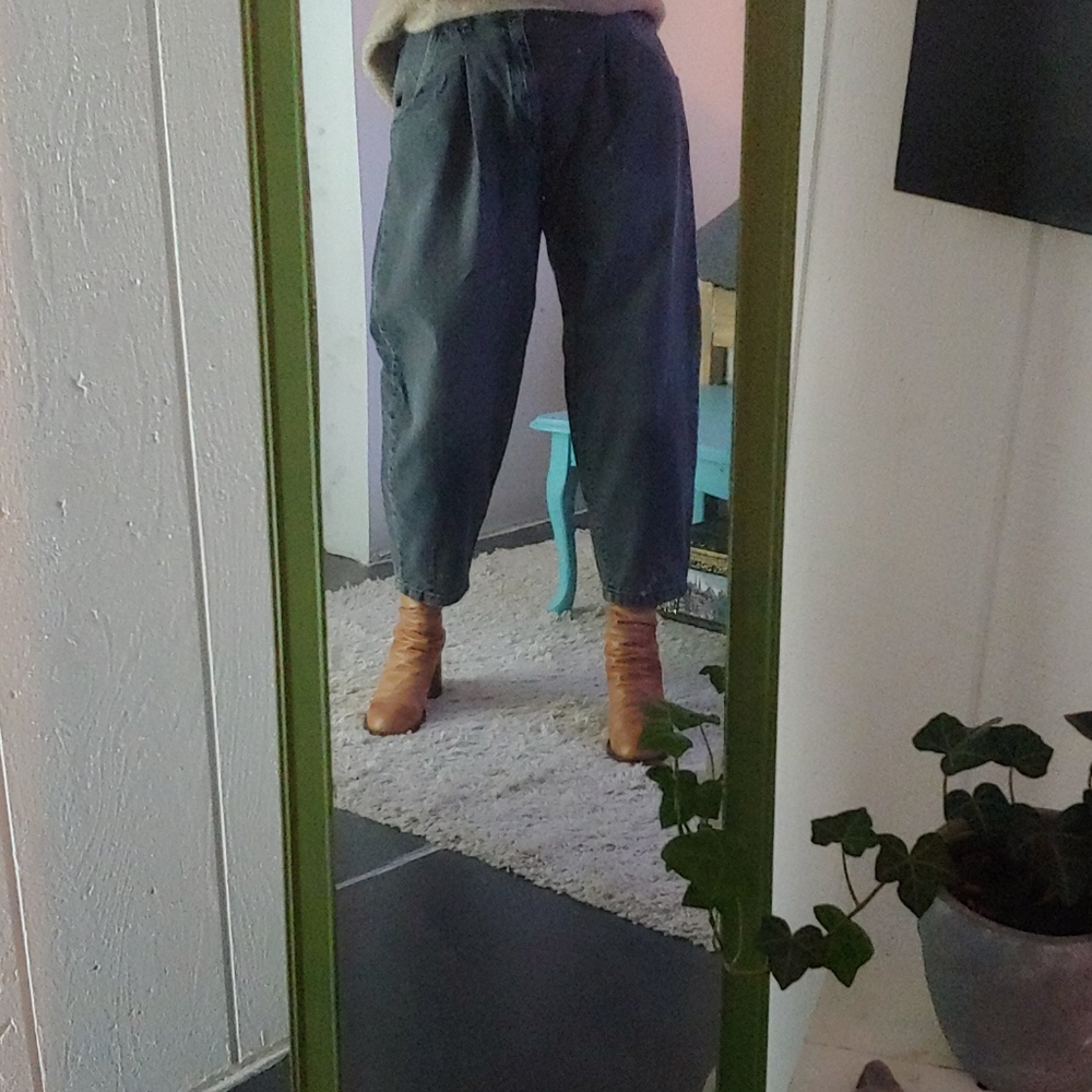 Zara 80s Crop Jean washed black/dark grey 10